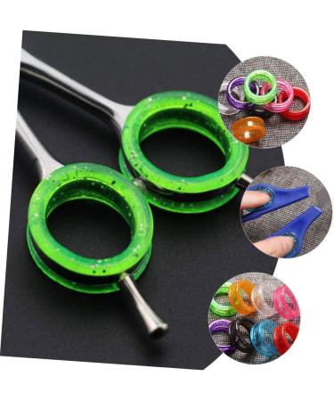 MipCase 18-Piece Non-Slip Silicone Thumb Scissors - Soft Protective Handles for Pet Grooming Stylist Tools - 2.8cm Rings in Assorted Colors - Buy Online on GoSupps.com