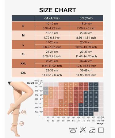 2 Pairs Medical Compression Stockings 20-30 mmHg for Men & Women | Calf Support for Varicose Veins & Edema | Flight & Sports Use | XL/2X Beige - Buy Online on GoSupps.com