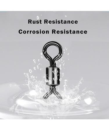 Fishing Rolling Barrel Swivels 500pcs Stainless Steel - Terminal Tackle for Saltwater/Freshwater - Size 30-97Lbs - Buy Online on GoSupps.com
