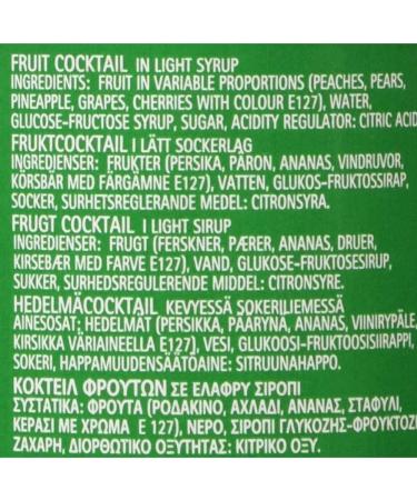 Del Monte 4 x 227g Mixed Fruit Cocktail in Light Syrup with Welari Thank You Card Peach Pinapple Grapes Pears Cherries Baking Cooking Dessert Ice Cream Topping (908g) (4pack) - Buy Online on GoSupps.com