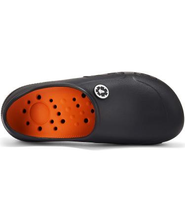 YUNGPRIME Slip-Resistant Work Shoes, Wide Women's 8-8.5/Men's 6-6.5 Black - Nursing/Chef - Buy Online on GoSupps.com