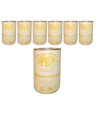 Lausitzer Pack of 6 chicken soups with rice one jar of chicken rice - 1 can of 1200 ml