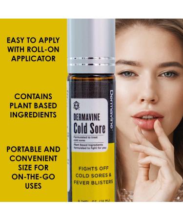 Cold Sore Treatment for Lips | Plant-Based Fever Blister Relief | Travel-Size Roll-On Applicator | 0.34 Fl Oz - Buy Online on GoSupps.com