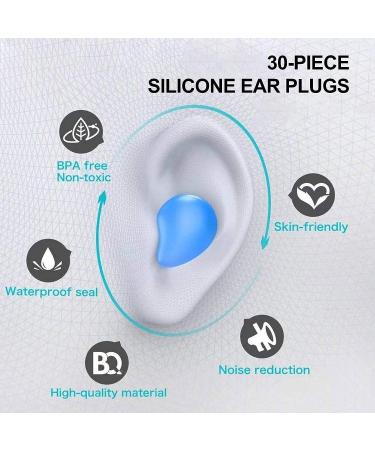Wax Moldable Ear Plugs for Sleeping - 15 Pairs, Noise Cancelling & Reusable - Ideal for Sleeping, Swimming, Shooting Range, Concerts, Travel, Work & Studying - Buy Online on GoSupps.com