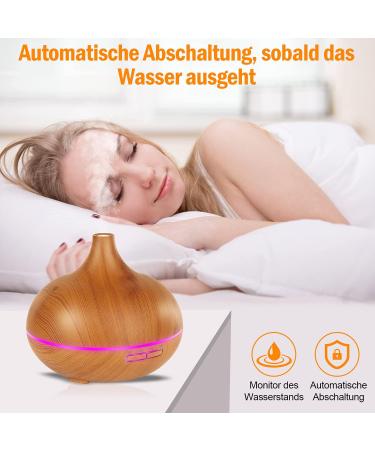 Aroma Diffuser 550ml - BPA-Free Essential Oils Diffuser with 7 LED Lights & Timer Settings for Home Office & Yoga - Buy Online on GoSupps.com