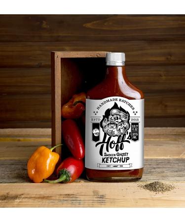 Hoff and Pepper Smoken Ghost Ketchup - Handmade in Tennessee, with Ghost Pepper, Jalapeno, Habanero, and Chipotle - No High Fructose Corn Syrup - Buy Online on GoSupps.com