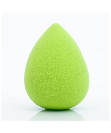 Makeup Sponge Makeup Sponge Concealer Smooth Cosmetic Powder Puff Cut Shape Foundation Water Drop Bevel Make Up Blender Tool Wholesale Makeup Sponge Holder(Grass green)