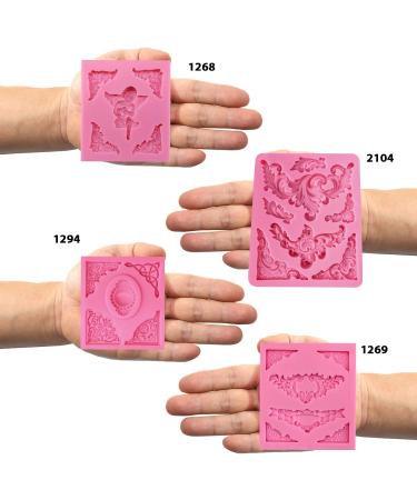 Funshowcase Angel Tag Frame Corner Silicone Mold - Ideal for Cake Decoration and Crafting Projects - Buy Online on GoSupps.com