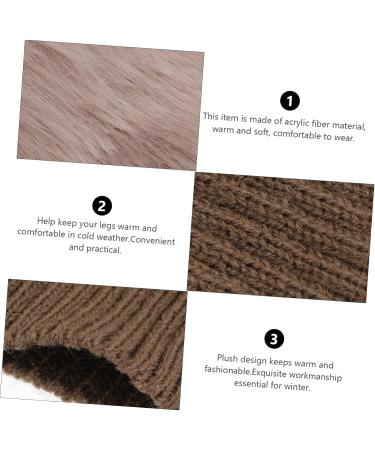 Buy Besportble Fluffy Leg Warmers & Boot Covers - Women s Thermal Winter Socks | Cozy Fur Stockings for International Shipping - Buy Online on GoSupps.com