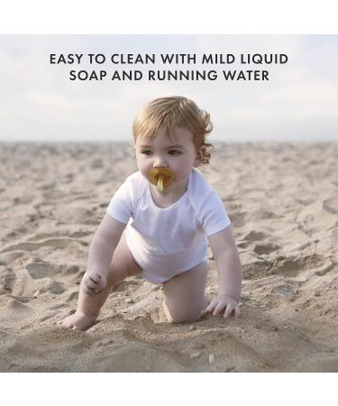 Natursutten Orthodontic Pacifier 12 Months & Up - BPA-Free Natural Rubber Butterfly Pacifier - Eco-Friendly - Made in Italy - Buy Online on GoSupps.com