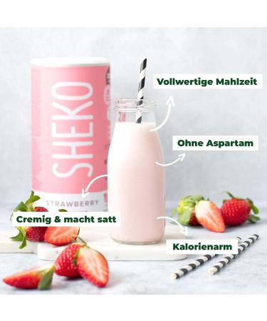 Smillary Shake Strawberry Protein Powder - 25 Portions Meal Replacement | Gluten-Free & Vegetarian Protein Drink - Buy Online on GoSupps.com