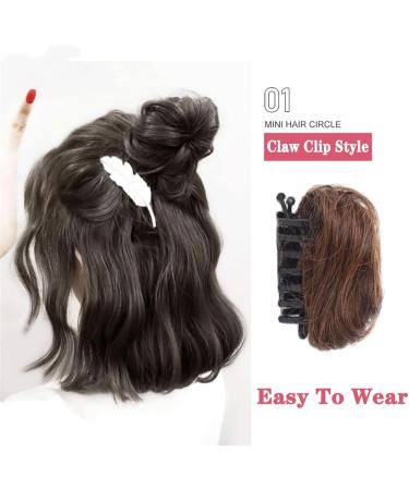 Messy Bun Hair Piece for Women Space Buns Hair Pieces Mini Claw Clip in Hair Bun Messy Cat Ears Hair Bun Extension Synthetic Donut Wig Accessory Updo Hairpieces for Women Girls Fake Hair Accessorie 30 - Buy Online on GoSupps.com