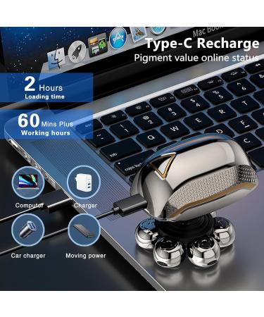 SWSTINLING Head Shavers for Men 5 in 1 Rotary Shaver Bald Waterproof Wet/Dry Beard Grooming Kit Floating Upgraded 7D Skull Shaver Electric Razor with LED Display and USB Charging - Buy Online on GoSupps.com