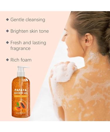  Generisch Papaya Exfoliating Shower Gel with Organic Paya Extract a Pleasant Fruity Scent Brightening and Smoothing Gentle and Fresh Cleansing for Radiant and Soft Skin (2) - Buy Online on GoSupps.com