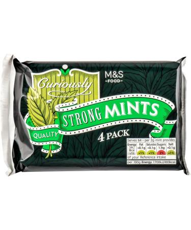 M&S Marks & Spencer Curiously Strong Mints Extra Strong Peppermint Flavour - Set of 12 x 32g Rolls - Buy Online on GoSupps.com