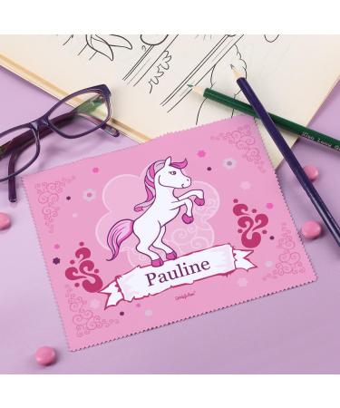 Striefchen Children's Glasses Cleaning Cloth Personalized with Beautiful Pink Childlike Motifs | Perfect for Kids - Buy Online on GoSupps.com