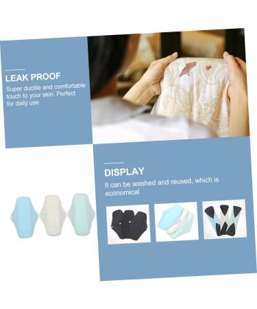 3-Pack Reusable Menstrual Pads - Super Absorbent Washable Cloth Napkins for Women - Eco-Friendly Feminine Hygiene Products - Buy Online on GoSupps.com
