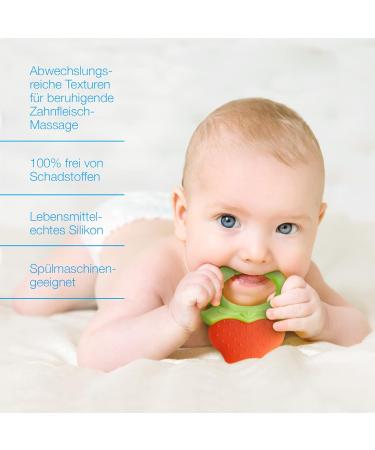 Buy CANDY Bite Rings for Babies & Toddlers | Cheeky Fruit Teething Aids | BPA-Free Silicone Chew Toys | Pain Relief | Set of 4 Colorful Rings - Buy Online on GoSupps.com