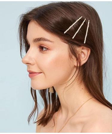 Qearl 20 Pcs Elegant Pearl Gold Hair Clips - Vintage Wedding Hairpins - Buy Online on GoSupps.com