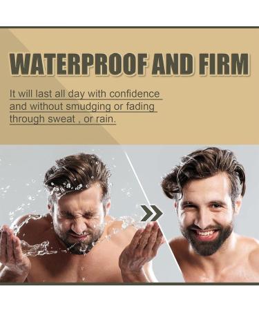 Waterproof Eyebrow & Beard Filling Pin - 4 Points Filler & Brush for Men - Durable Natural Look (Red-Brown) - Buy Online on GoSupps.com