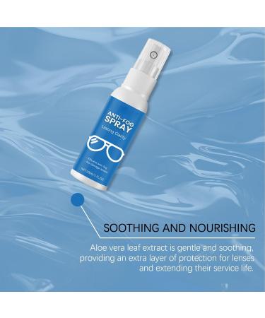 Eye Glass Cleaners Spray | Portable Glasses Anti-Fog Spray | Eyeglasses Cleaner Spray Eyeglass Cleaning Accessories Fog Free Cleaning Spray for All Lenses - Buy Online on GoSupps.com