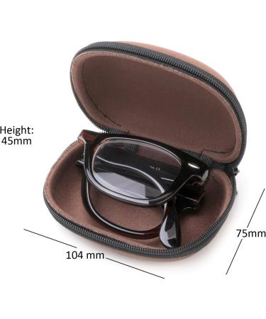 Buy Newbee Fashion 3 Pack Folding Plastic Reading Glasses - Unisex 1.75 with Stylish Zipper Case - Lightweight & Portable Reading Glasses for Men & Women - Buy Online on GoSupps.com