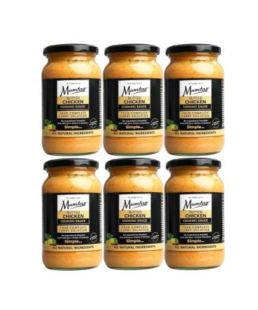 Mumtaz BUTTER CHICKEN Indian Curry Cooking Sauce - Pack of 6x350g - Restaurant Quality At Home - Serves 4-5