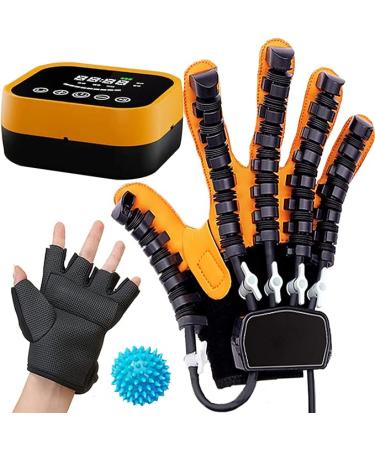Good1Lu Rehabilitation Robot Gloves Stroke Hand Therapy Recovery Equipment for Hand Wokout, Electric Finger Exerciser with USB Chargeable for Arthritis Patient Finger Relief Cramps Right Hand M