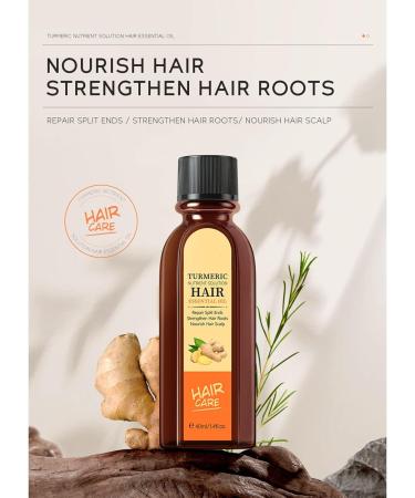 Fast Growth Turmeric Scalp Nourishing Oil - For Men & Women - 40ml - Buy Online on GoSupps.com