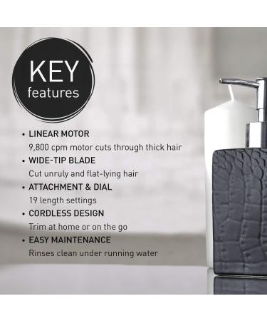 Panasonic ERSB40K precision linear Motor Beard Trimmer With Comb Attachment Black 540 Grams - Buy Online on GoSupps.com