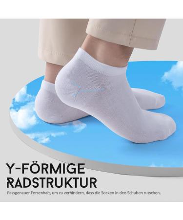 Buy Tanstc 10 Pairs Low-Cut Cotton Sneakers Socks for Men & Women | Breathable Anti-Slip Sports Running & Hiking Socks | Sizes 35-50 - Perfect for Tennis & Work - Buy Online on GoSupps.com