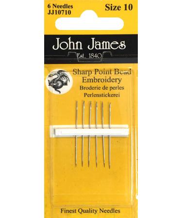 Colonial Needle JJ10710 John James Embroidery Hand Needles-Size 10 Short 6/Pkg - Buy Online on GoSupps.com