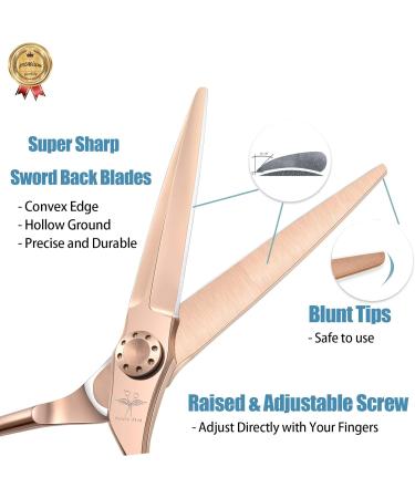 Professional Purplebird 6-Inch Hairdressing Scissors Sharp Japanese Stainless Steel Shears for Men & Women with Bronze Wing Grip - Buy Online on GoSupps.com