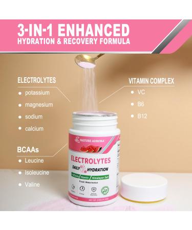 Buy Sugar-Free Watermelon Electrolyte Powder - Hydration with BCAAs & Himalayan Salt | Keto-Friendly 90 Servings - Buy Online on GoSupps.com