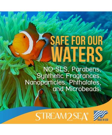 STREAM 2 SEA Hand Sanitizer Spray - 2 Fl Oz Travel Size (Pack of 6) | Paraben Free Moisturizing Vitamin E & Eucalyptus Infused Eco-Friendly USA Made - Buy Online on GoSupps.com