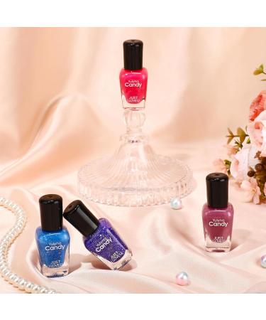 Colorful Gel Nail Polish Set Long Lasting Glossy Quick Dry Glitter Nail Polis Glitter Pink Blue Purple Mood Temperature Color Changing Nnail Varnish Set for DIY Manicure-Without Use UV Lamp  - Buy Online on GoSupps.com