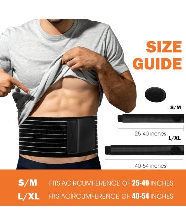 Buy Abdominal Hernia Belt for Women & Men | Lightweight Post-Surgery Umbilical Support Belt | S-M Size Compression Pad - Buy Online on GoSupps.com