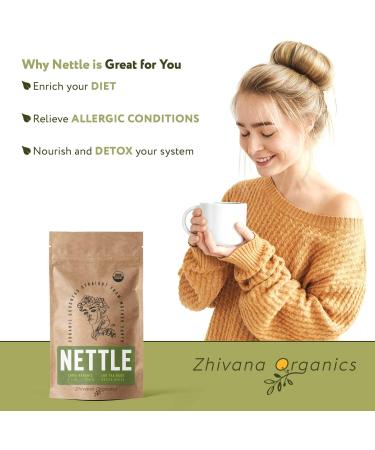 Organic Stinging Nettle Tea - 100 Bags - Joint & Blood Sugar Support, Allergy Relief - Urtica Tea - Buy Online on GoSupps.com
