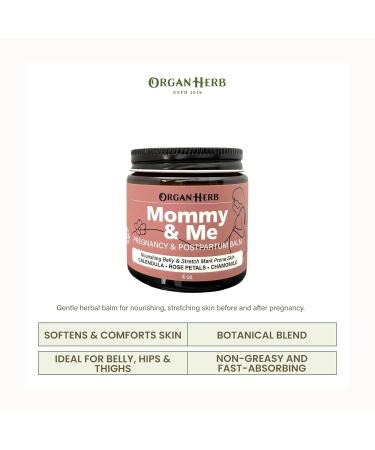 Organic Mommy & Me Pregnancy & Postpartum Balm with Calendula Rose Roman Chamomile Rosehip Lavender 4 oz - Buy Online on GoSupps.com