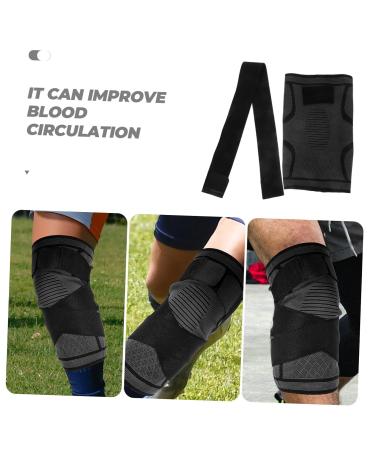 Optimized Meta Title: "Happyyami Lace-up Nylon Knee Pads - Comfortable Running Knee Protector & Support for Outdoor Activities | Portable Knee Brace - Perfect Fit 28x16 CM - Buy Now - Buy Online on GoSupps.com