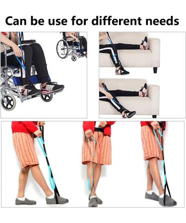 Kangwell Multi-Loop Leg Lifter Strap - Washable & Rigid Handle - Walking Aid for Stroke, Paralysis, and Hemiplegia (2PC) - Buy Online on GoSupps.com