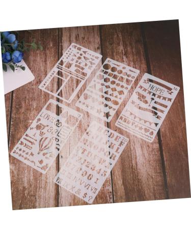 NUOBESTY 10pcs Diy Stencils Template Scrapbooking Stencils Fashion Drawing Stencils Flower Stencil Ledger - Buy Online on GoSupps.com