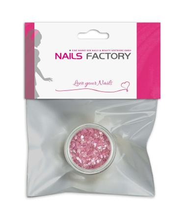 N&BF Nail Art Muschelspleter |Crushed Shells Rose |Perlmutt splinters for gel nails and acrylic modeling |Glitter Sea Shells |Glitzer mussel particles |Musschel inlay's pink