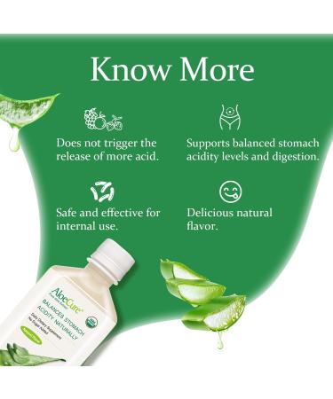 AloeCure Organic Aloe Vera Juice - 4 Bottle Sample Pack - Lemon & Natural Flavor 4x500ml - Buy Online on GoSupps.com