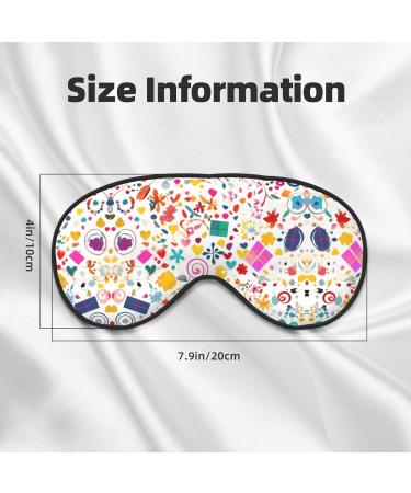 Happy Birthday Eye Mask - Soft Adjustable Sleep Mask for Men & Women - Comfortable Black Background - Buy Online on GoSupps.com