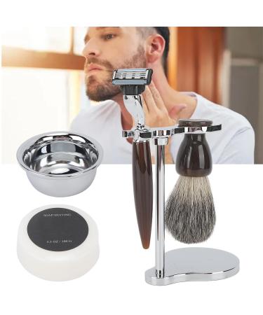 Vintage Wet Shaving Set | Premium Grooming Kit with Bowl Stainless Steel Blades & Brush Stand Perfect for Beauty Salons - Buy Online on GoSupps.com