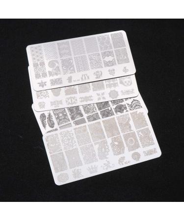 Beaupretty Christmas Nail Stamping Plates 4PCS Santa & Snowflake Nail Art Stamper & Scraper Templates for DIY Manicure Accessories - Buy Online on GoSupps.com