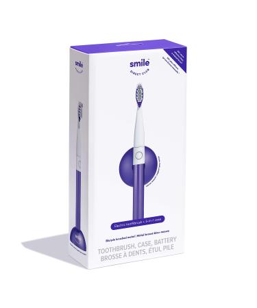 SmileDirectClub Electric Toothbrush with 3-in-1 Travel Case Mirror Mount and Stand (Blurple)