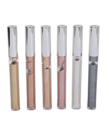 6 Colors Shimmering Liquid Lipstick Eyeshadow Set Non Greasy Shimmering Metallic Glitter for Vibrant Lip Colors Silky Smooth Application and Extended Wear