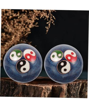 Frcolor Hand Massage Balls Set - Baoding Fitness Balls for Hand Therapy & Sports Massage | Optimal Hand Strengthening & Relaxation - Buy Online on GoSupps.com